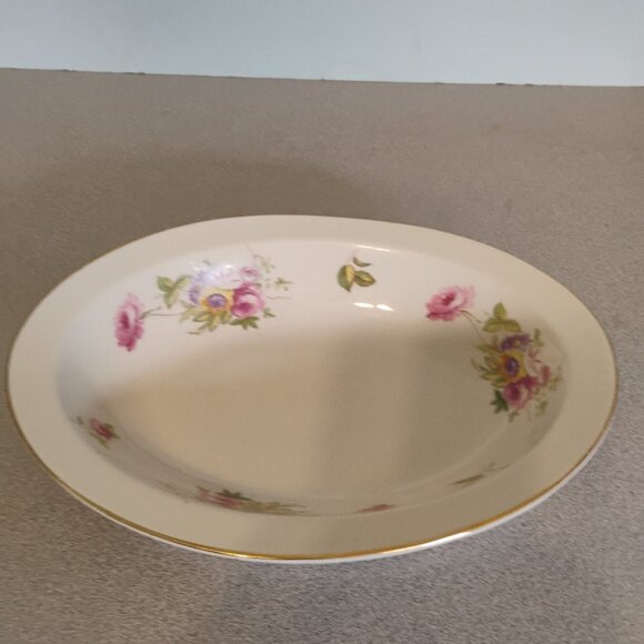 Salem China Vintage Floral Oval Serving Bowl - Picture 4 of 5